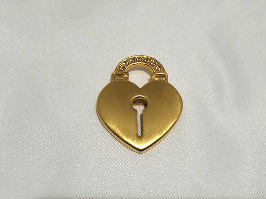 GIVENCHY Heart Lock Brooch