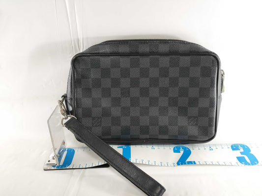 LOUIS VUITTON Damier Graphite N41664 Pochette Kasai Second Bag