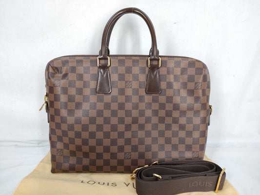 LOUIS VUITTON Damier N42242 Damier Porte Document Jour Business Bag
