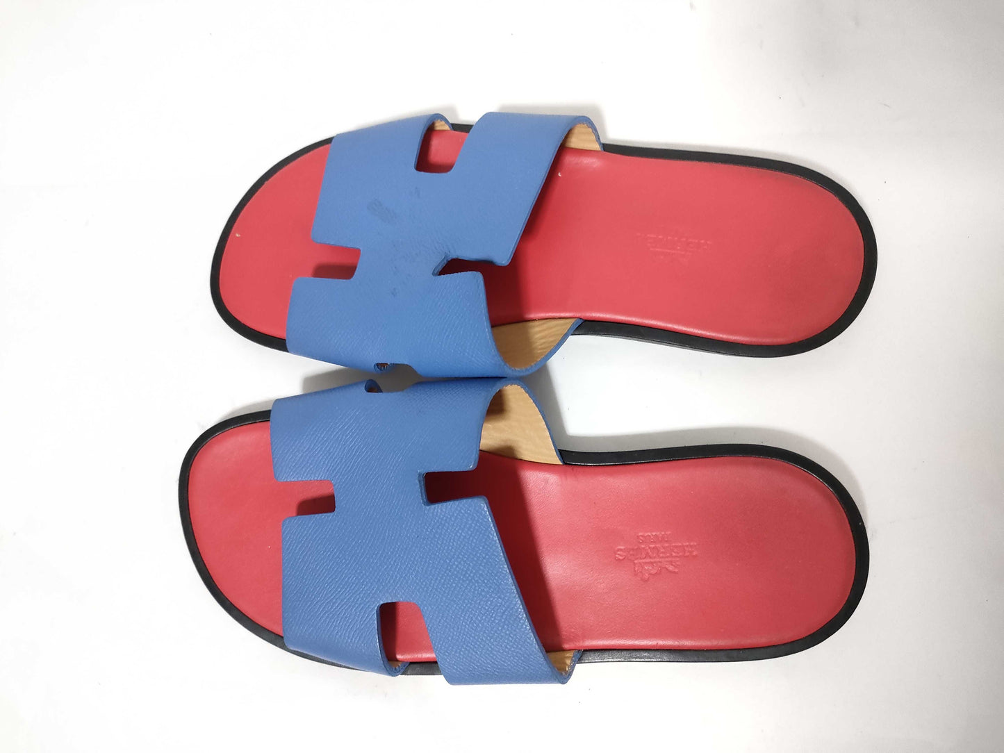 HERMES Izmir Blue x Red Sandals