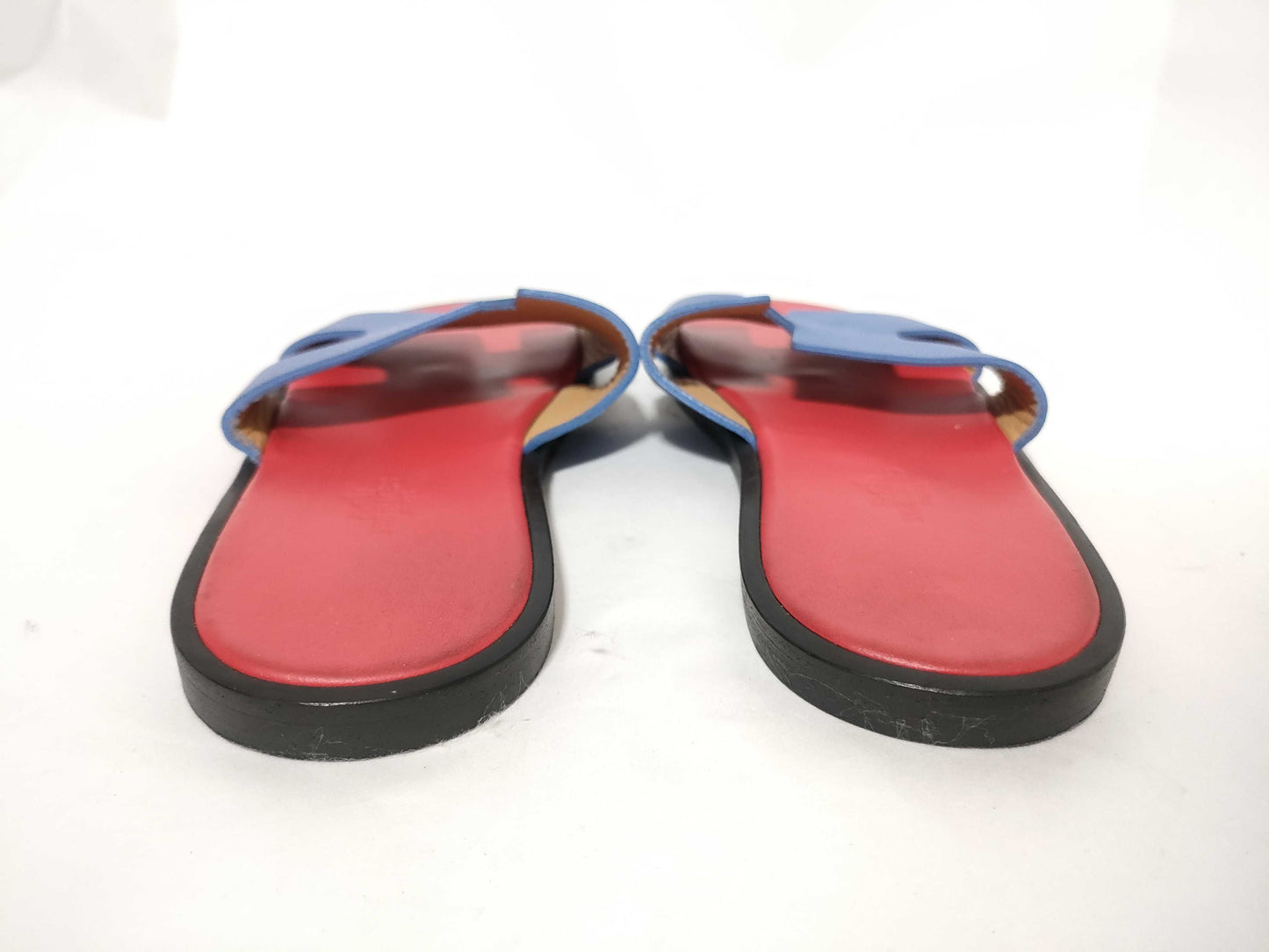 HERMES Izmir Blue x Red Sandals
