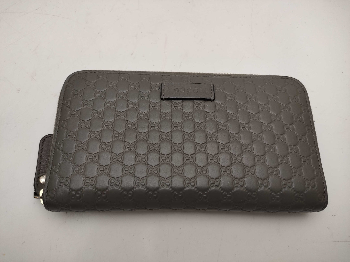 GUCCI Micro GG Shima Round Zip Wallet 449391