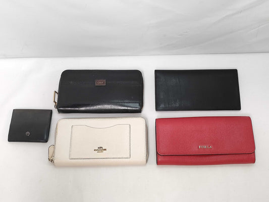 5 COACH wallets/coin cases, Chloe/FURLA wallets