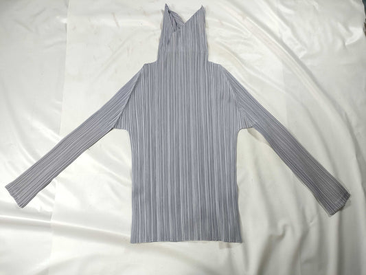 ISSEY MIYAKE Pleats Please Long Sleeve Purple Top