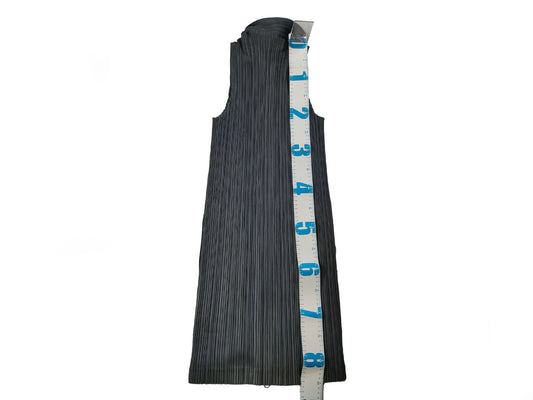 ISSEY MIYAKE Pleats Please Vest Zipper Gray Vest