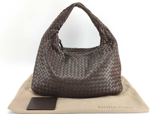 BOTTEGA VENETA Intrecciato Leather Hobo One-Shoulder Tote Bag