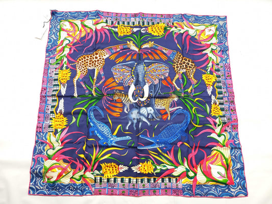 HERMES Kare Kare Zambezi River Progress Scarf