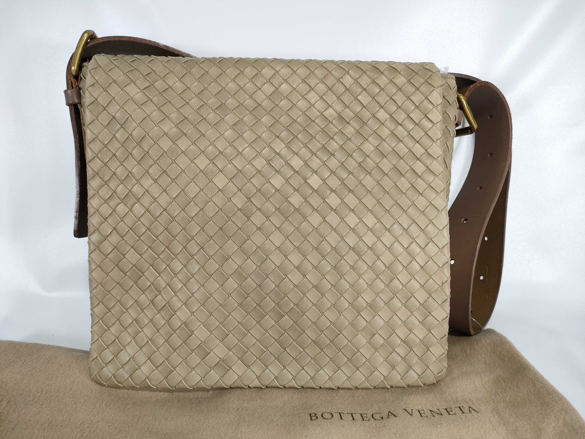 BOTTEGA VENETA Intrecciato Flap Shoulder Bag