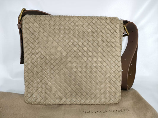 BOTTEGA VENETA Intrecciato Flap Shoulder Bag