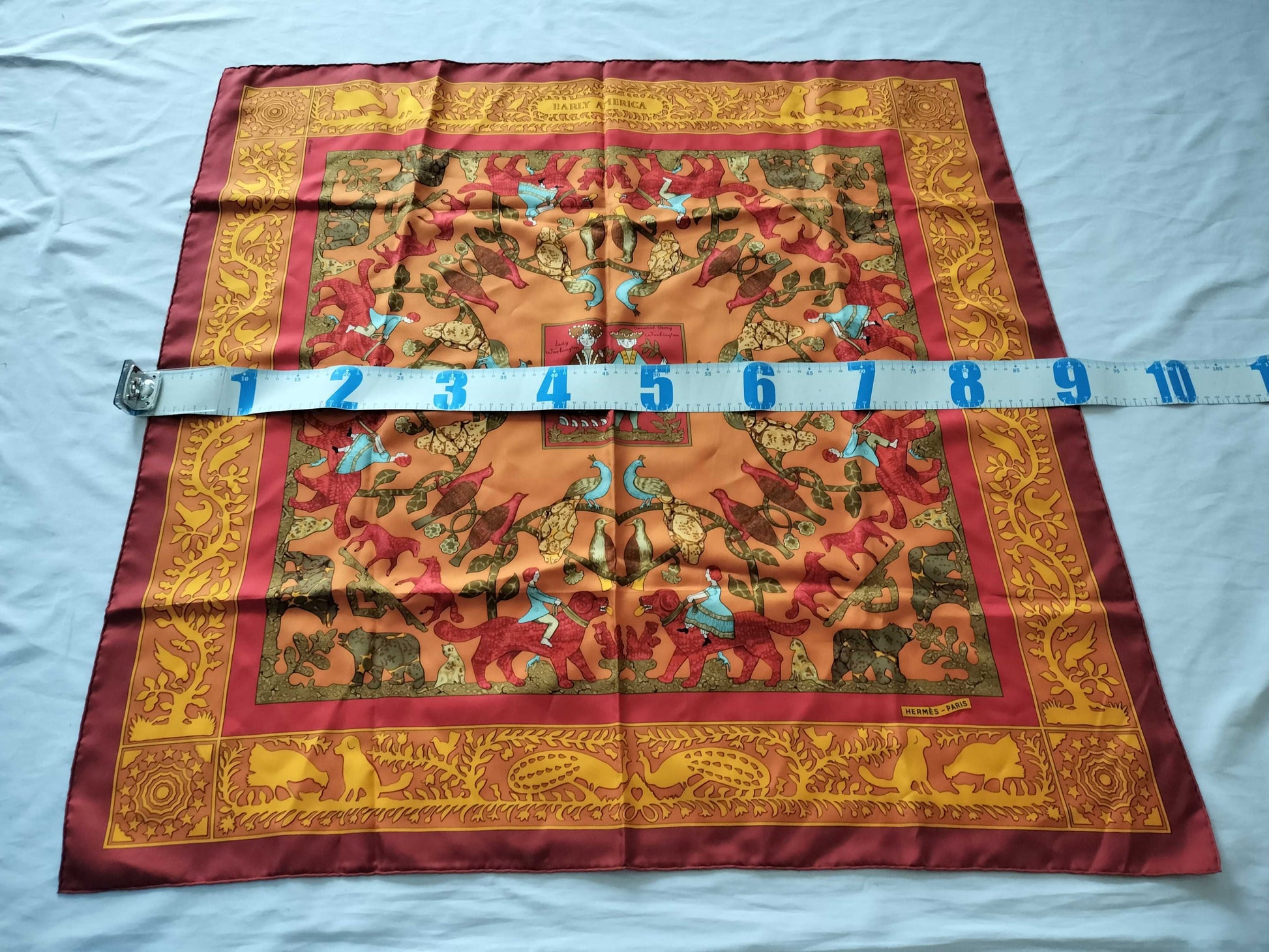 HERMES Carre EARLY AMERICA Scarf