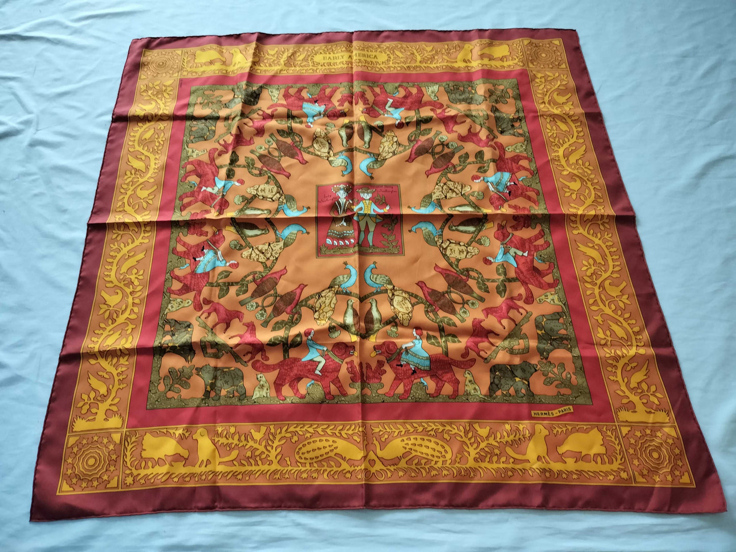 HERMES Carre EARLY AMERICA Scarf