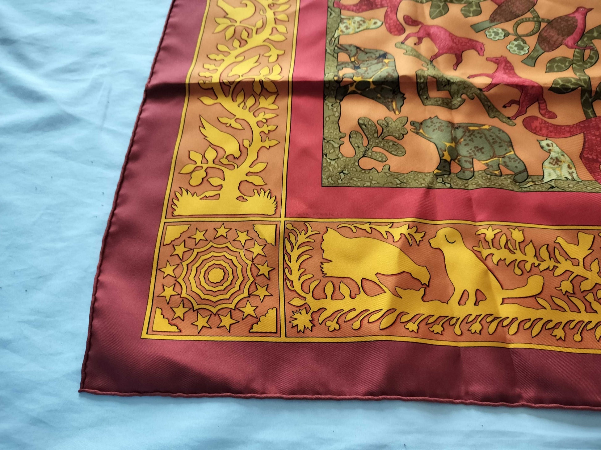 HERMES Carre EARLY AMERICA Scarf