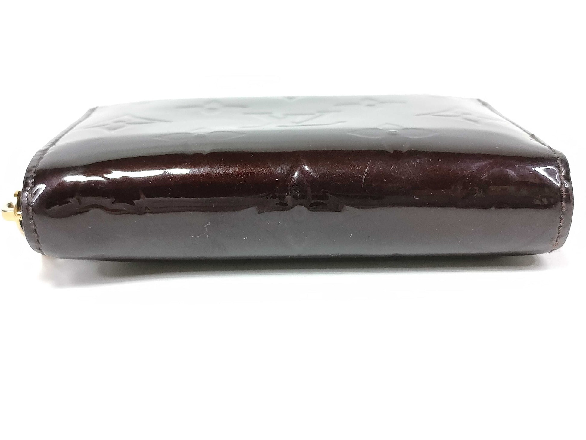 LOUIS VUITTON Vernis M93607 Zippy Coin Amaranth Coin Case