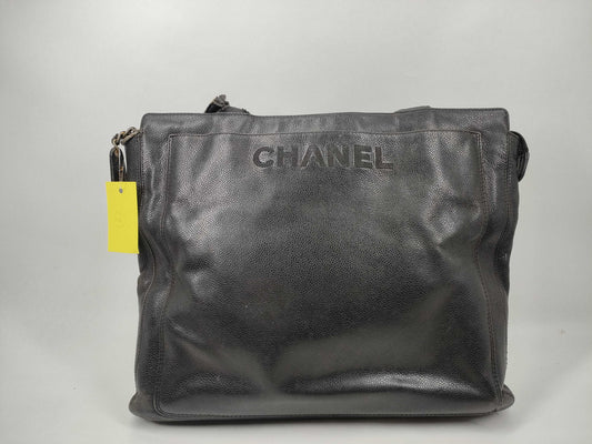 CHANEL Caviar Skin Tote Bag