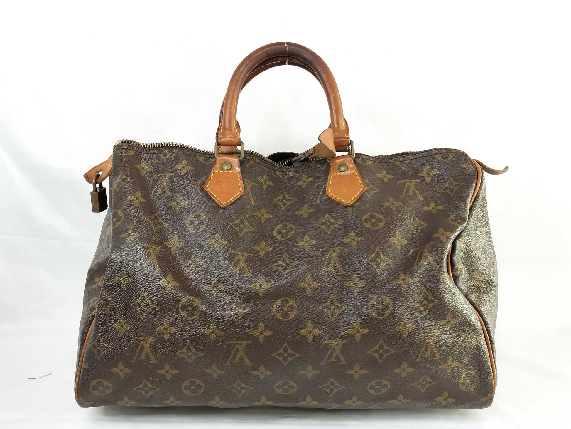 LOUIS VUITTON Monogram M41107 Speedy 35 Boston Bag