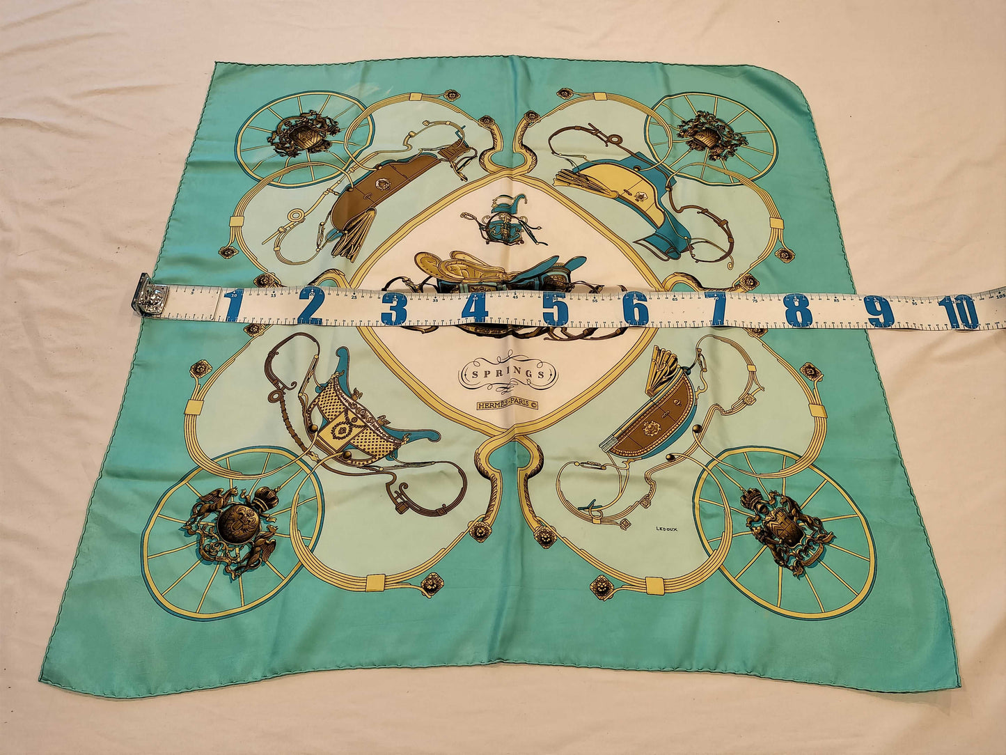 HERMES Carré 90 SPRINGS Horse-Drawn Carriage Scarf
