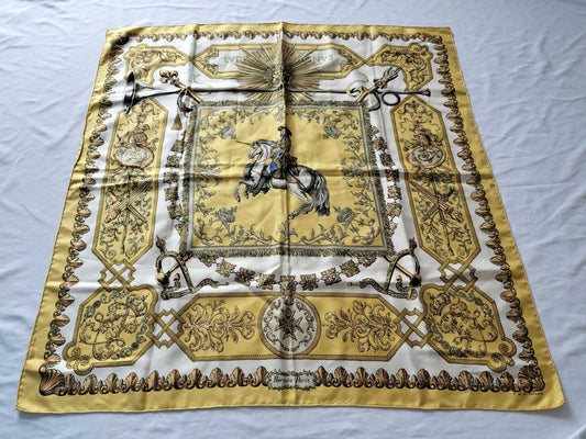 HERMES Carré 90 Lotus Flower Scarf
