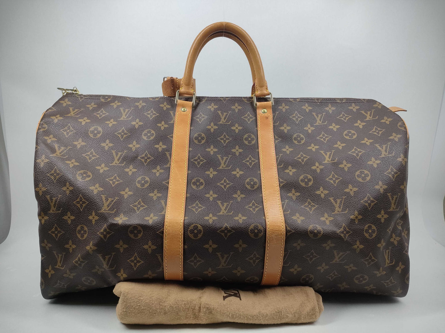 LOUIS VUITTON Monogram M41424 Keepall 55 Boston Bag