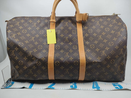 LOUIS VUITTON Monogram M41424 Keepall 55 Boston Bag