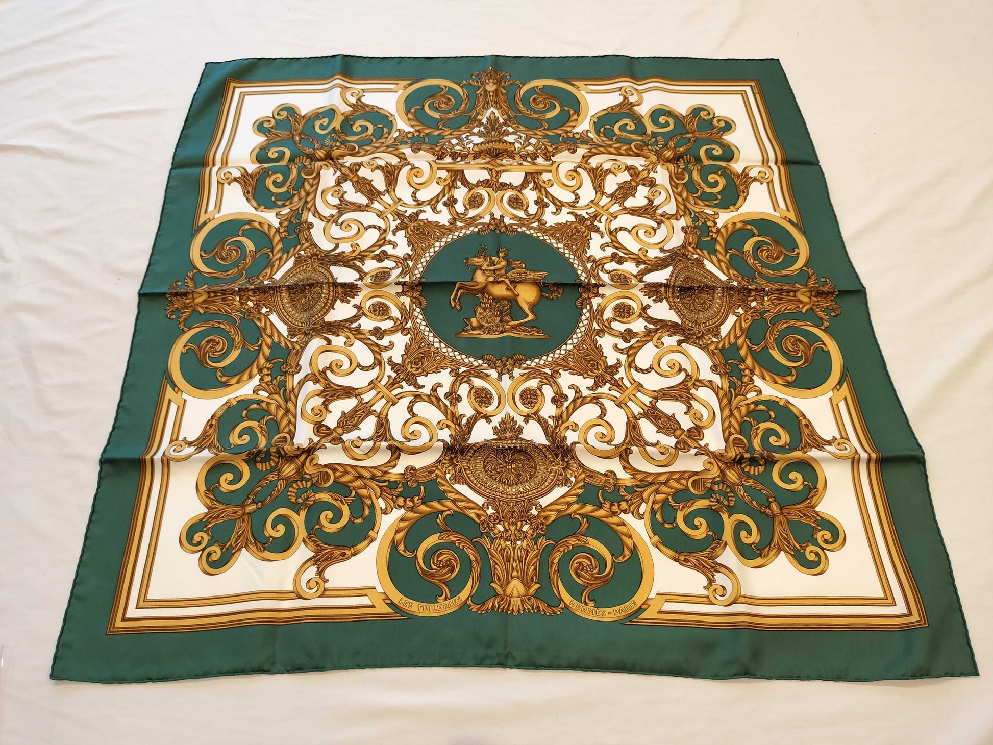 HERMES Carre LES TUILERIES Scarf Scarf