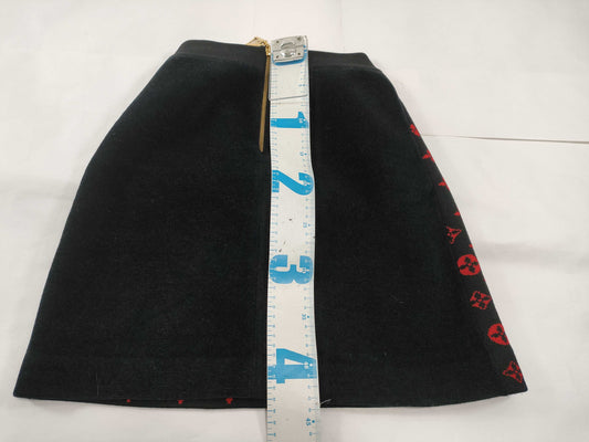 LOUIS VUITTON Monogram Skirt Red Skirt