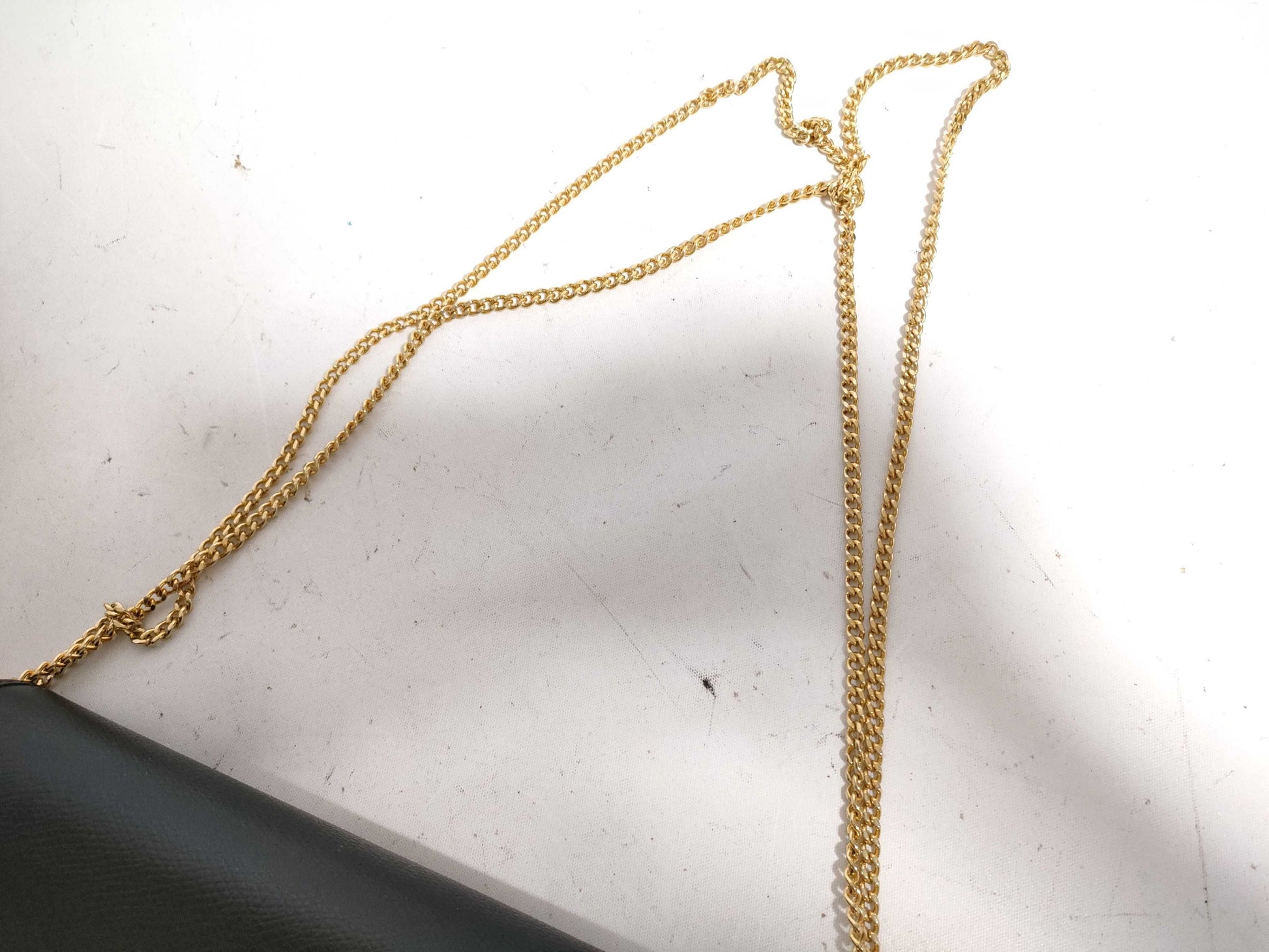 Dior Honeycomb Leather Chain Shoulder Black Shoulder Bag