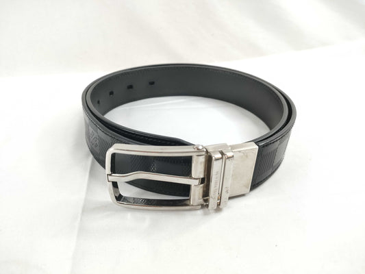 LOUIS VUITTON Damier Graphite Santur M9674 Belt