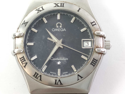 OMEGA Constellation Date Black Dial Unmoving Boys' Watch