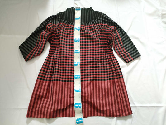 ISSEY MIYAKE Check Long Shirt