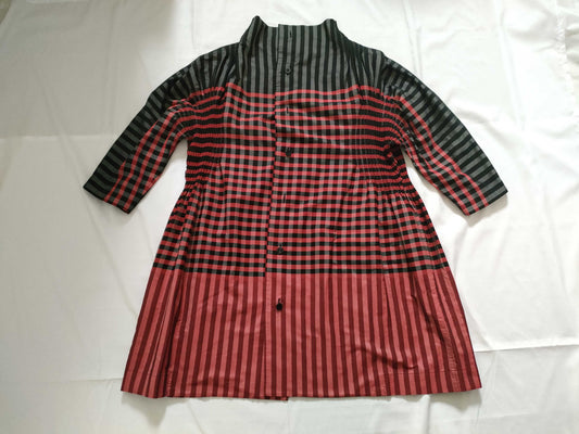 ISSEY MIYAKE Check Long Shirt