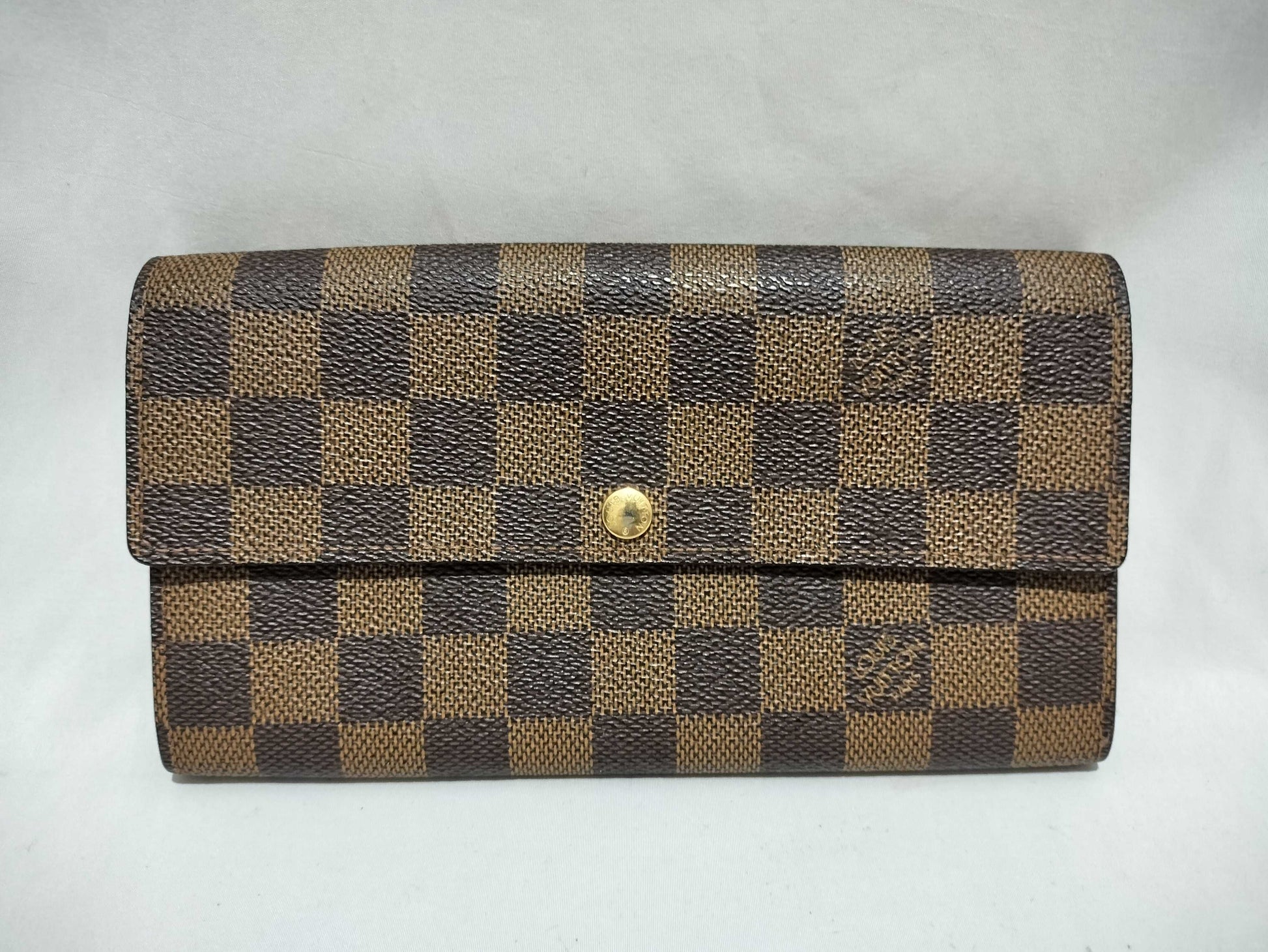LOUIS VUITTON Damier Portefeuille Sarah N61734 Wallet