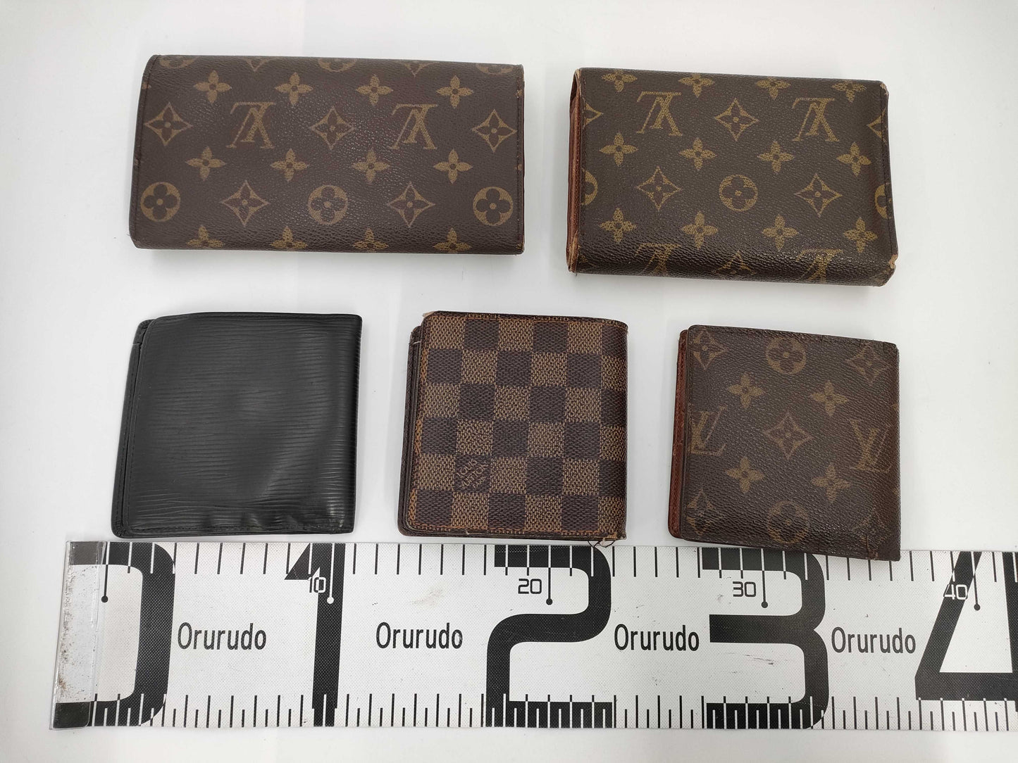 LOUIS VUITTON Monogram Mono Wallet *3 / Damier *1 / Epi *1 Total 5-Piece Wallet Set