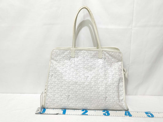 GOYARD Ardi PM Punching White Tote Bag
