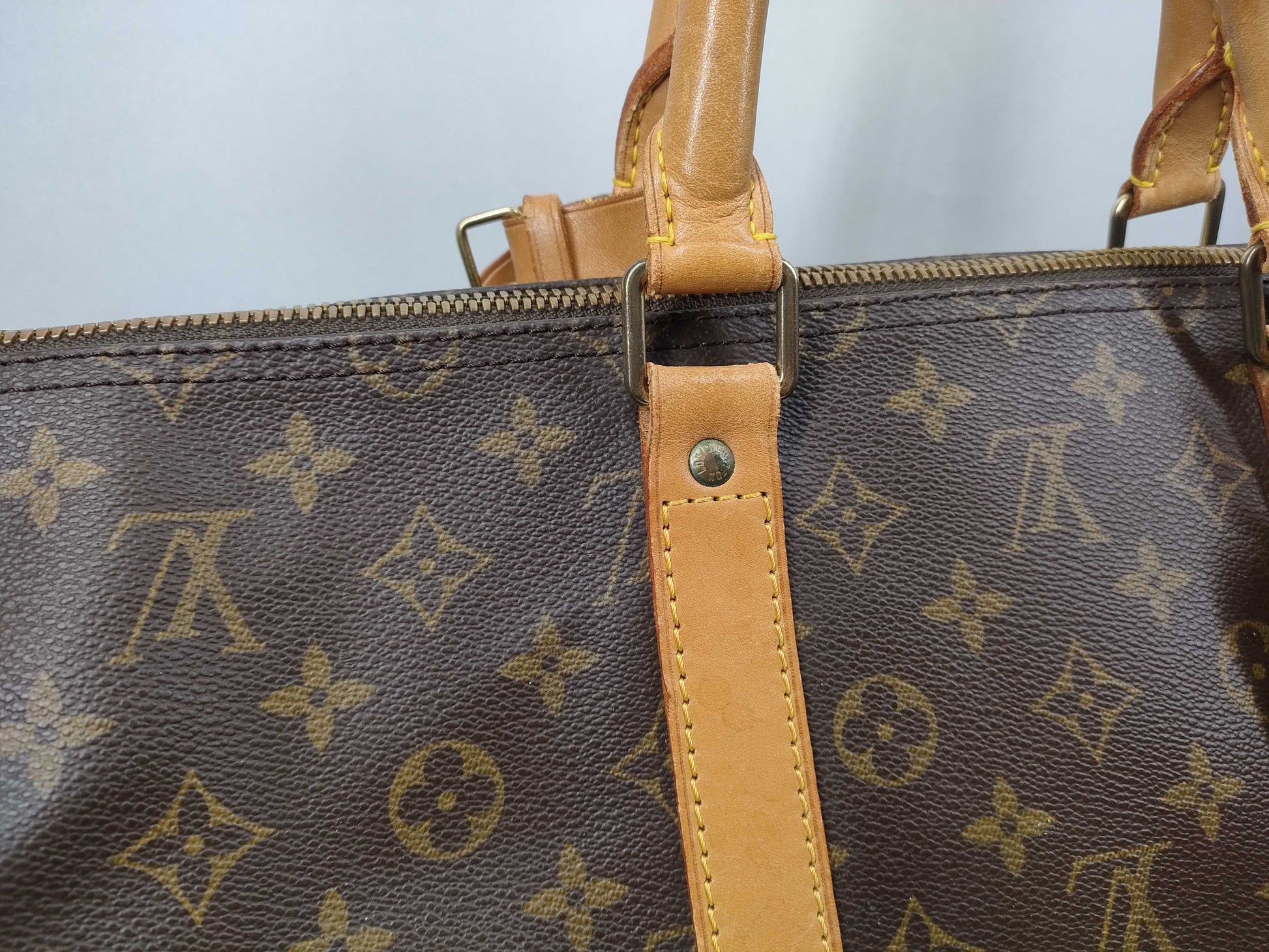 LOUIS VUITTON Monogram Keepall Bandouliere 55 Keepall Bandouliere Boston Bag