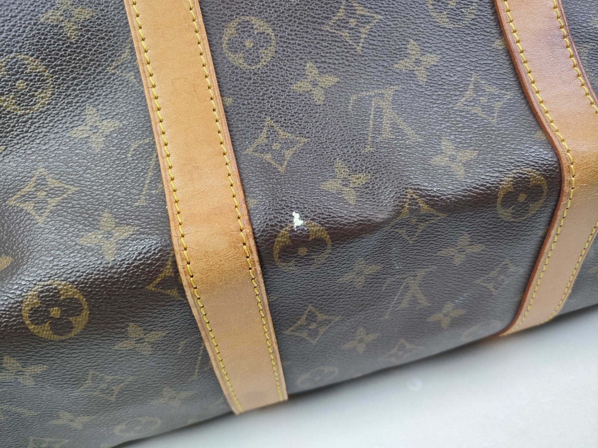 LOUIS VUITTON Monogram Keepall Bandouliere 55 Keepall Bandouliere Boston Bag