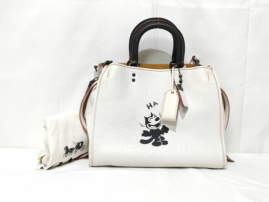 COACH 20315 White Limited Edition Handbag