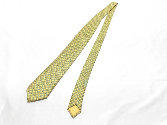 HERMES Clover Pattern Tie