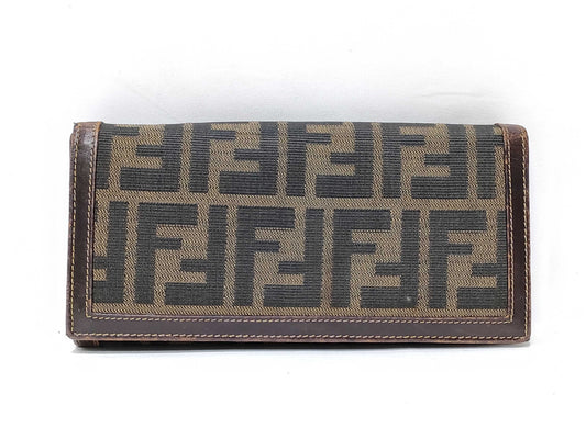 FENDI Zucca pattern long wallet