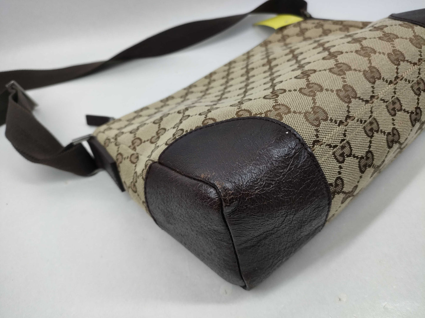 GUCCI GG Canvas 114273 Brown Shoulder Bag