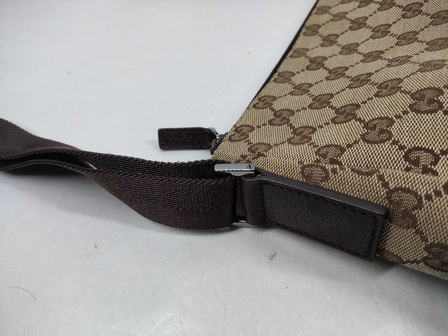 GUCCI GG Canvas 114273 Brown Shoulder Bag