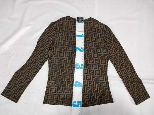 FENDI Zucca print Zucca top cardigan