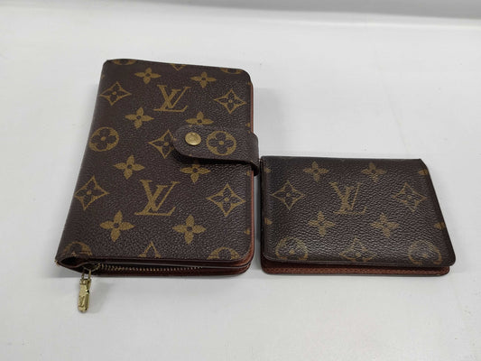 LOUIS VUITTON Monogram M61207 Porte Papier Zip / Card Case