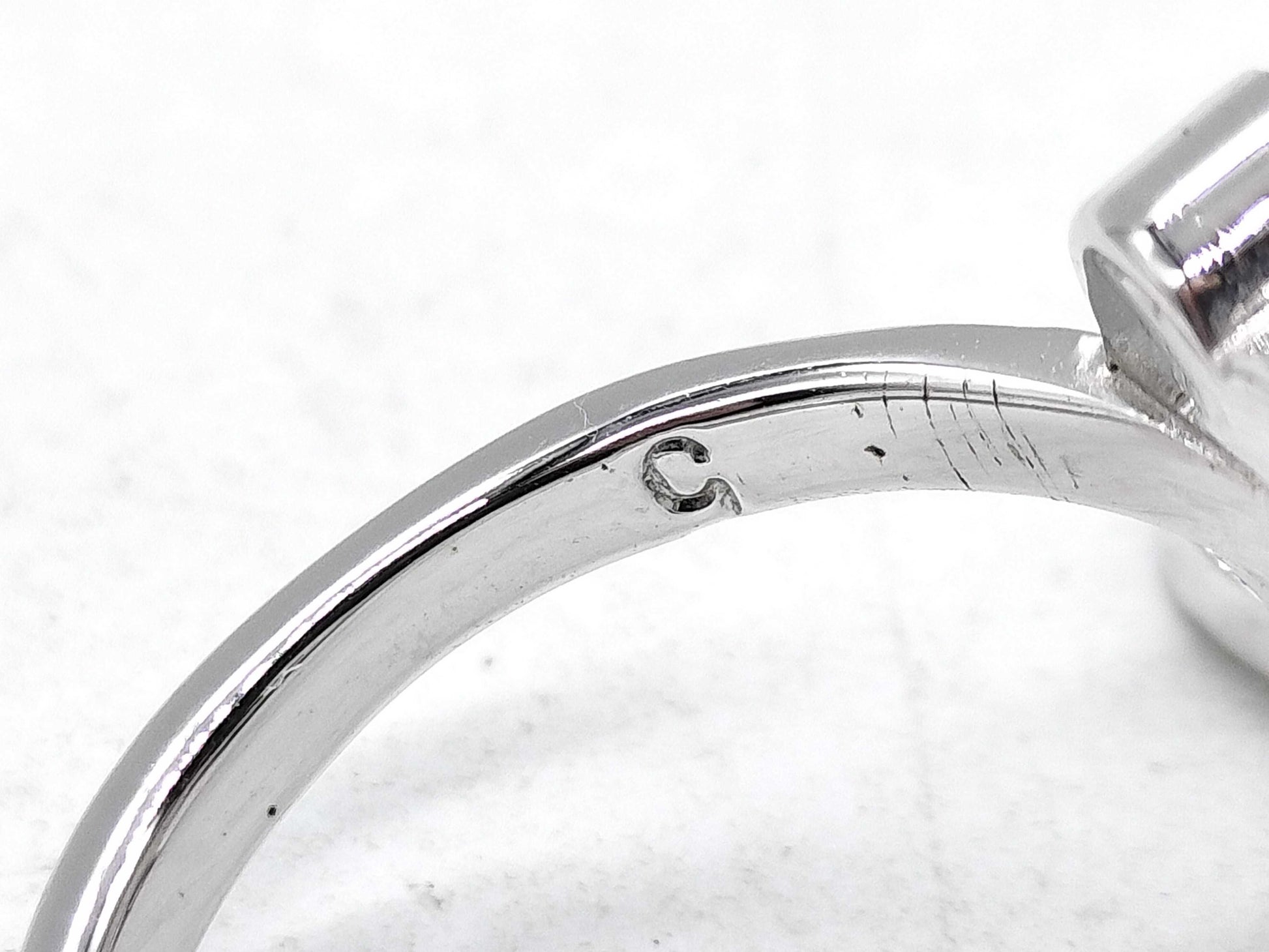 Dior Rhinestone Clear Ring/Logo Ring/Stone Logo Ring 3-Piece Ring