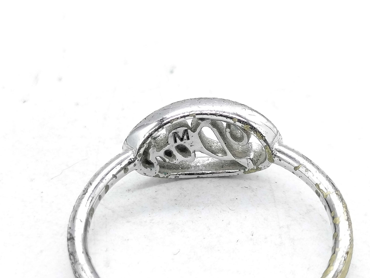 Dior Rhinestone Clear Ring/Logo Ring/Stone Logo Ring 3-Piece Ring