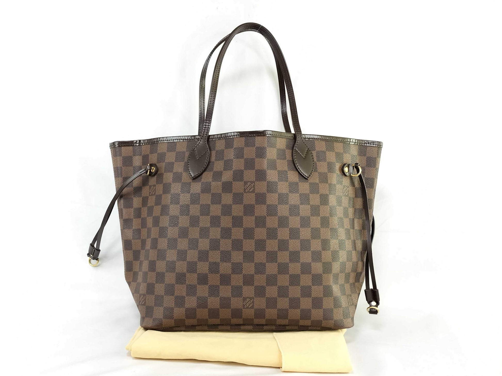 LOUIS VUITTON Damier N41358 Neverfull MM Tote Bag