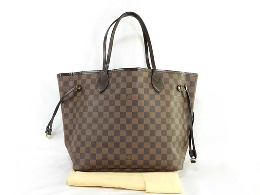 LOUIS VUITTON Damier N41358 Neverfull MM Tote Bag