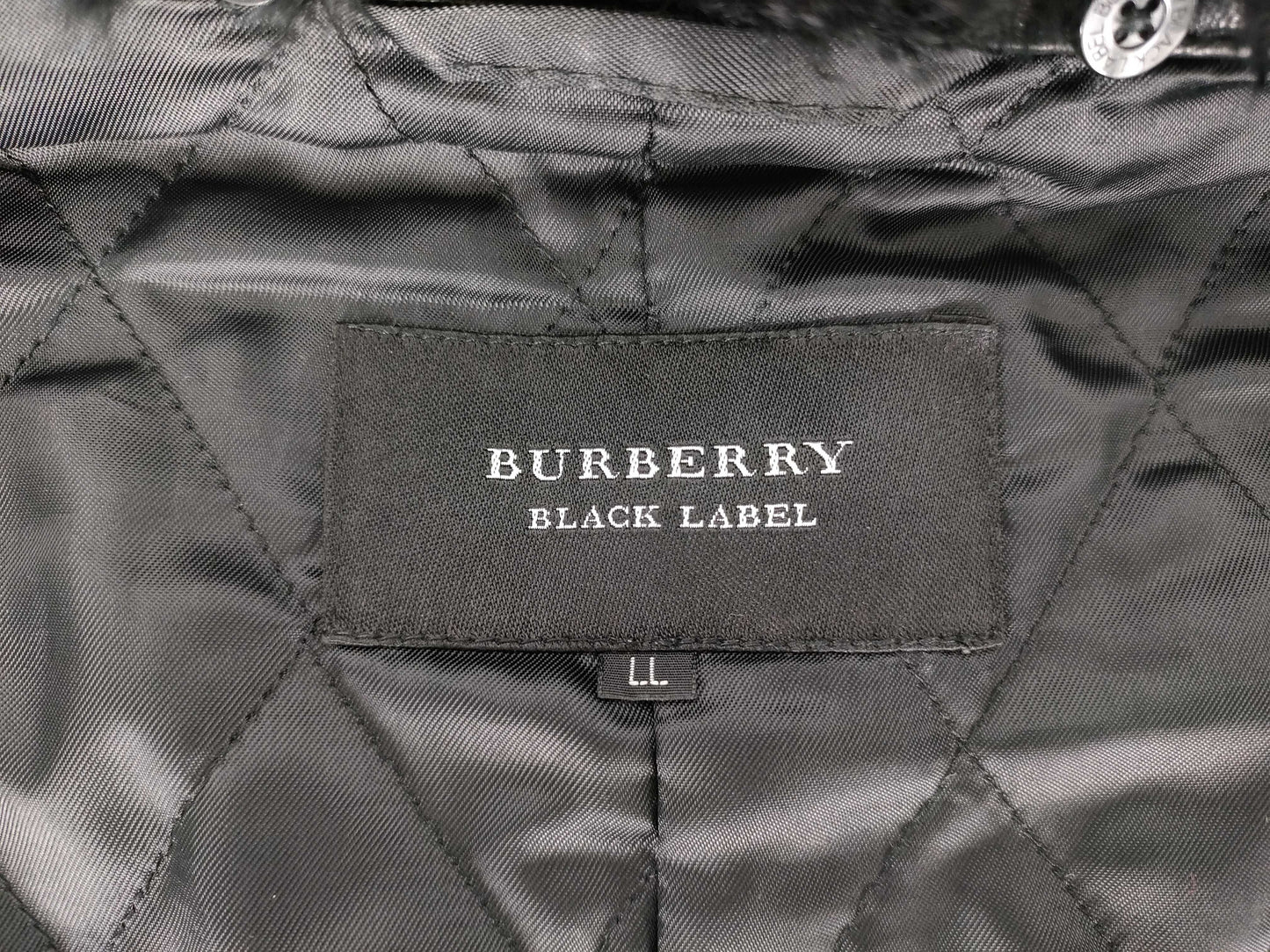 BURBERRY BLACK LABEL Black Label Single Rider Jacket, Sheepskin/Cowhide/Rabbit Leather