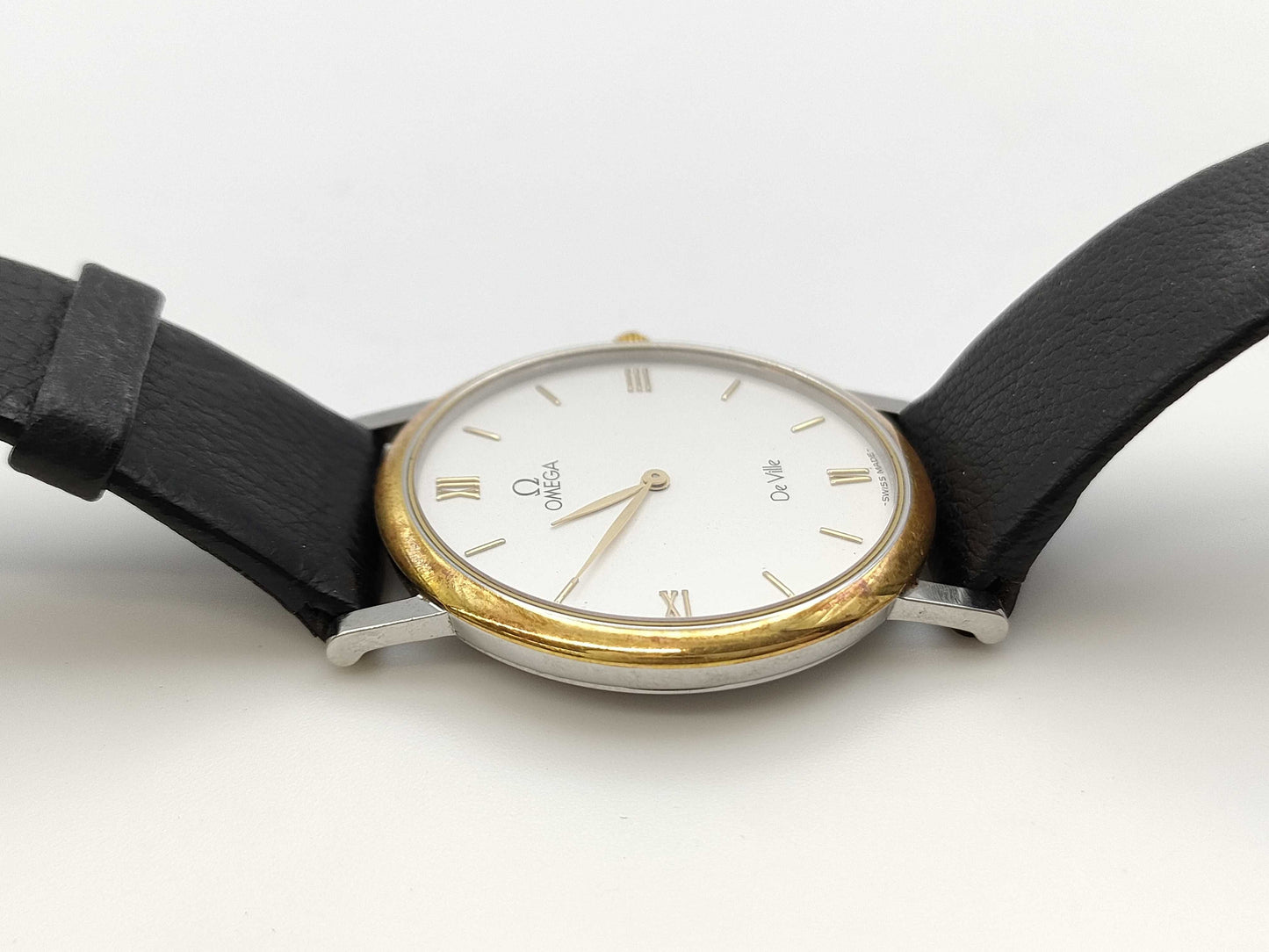 OMEGA Devil Leather Belt Women's Watch