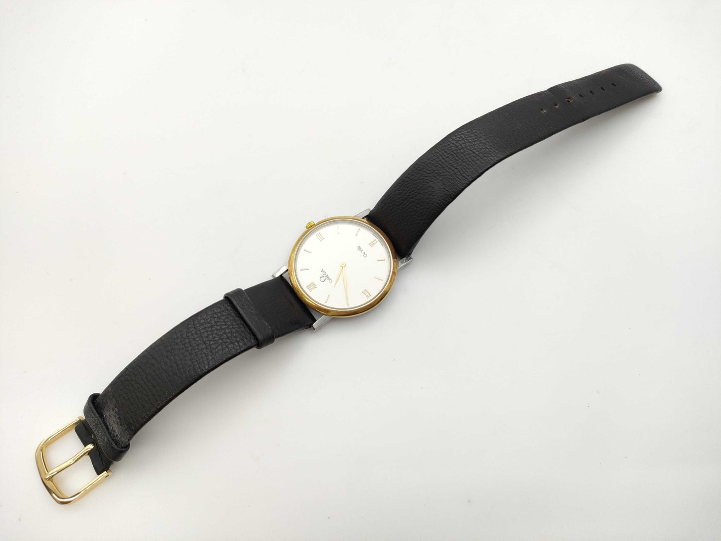 OMEGA Devil Leather Belt Women's Watch