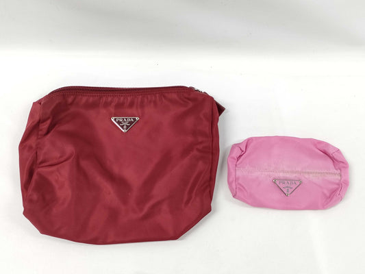 PRADA nylon pouch set of 2